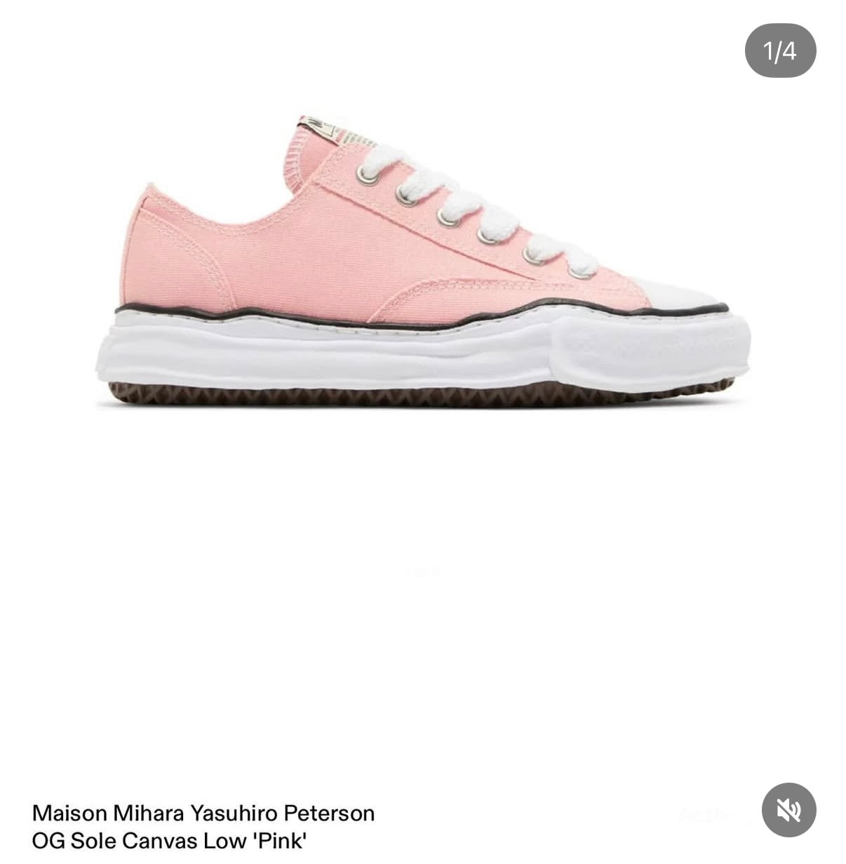 Maison Mihara Yasuhiro Peterson
OG Sole Canvas Low Pink