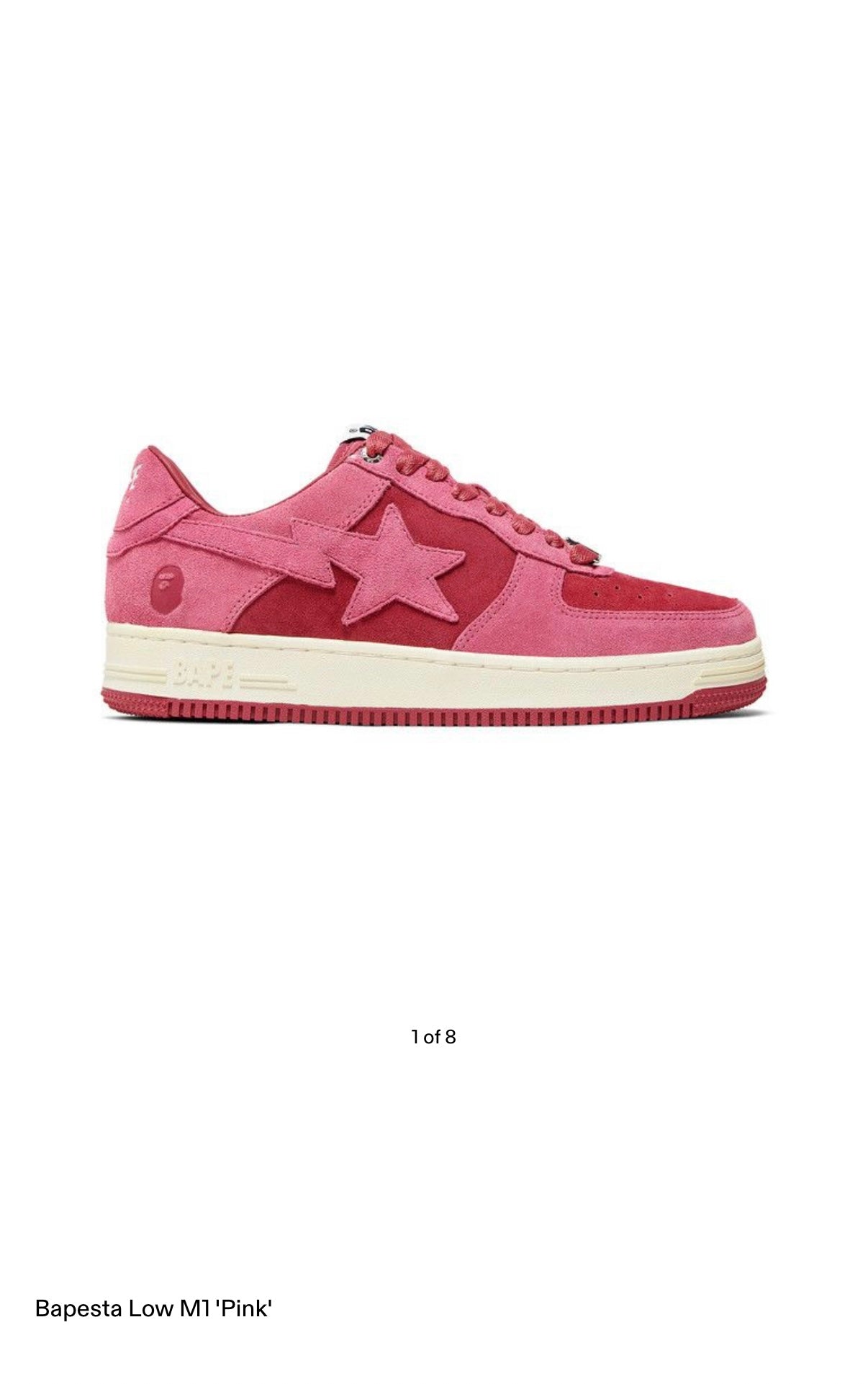 Bapesta Low M1 pink