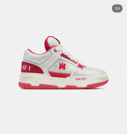 Amiri MA-1 Low-Top Sneakers White and red