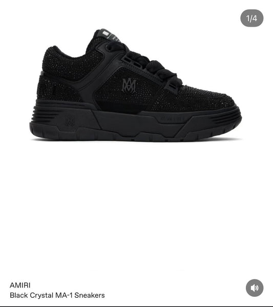 AMIRI Black Crystal MA-1 Sneakers