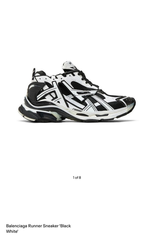 Balenciaga Runner Sneaker Black
White