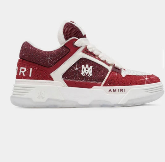 Amiri MA-1 Low-Top Sneakers Burgundy