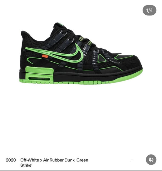 Off-White x Air Rubber Dunk 'Green
Strike'